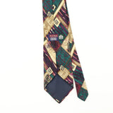 Back Detail of Vintage 1990's Jos. A. Bank Abstract Patterned Tie