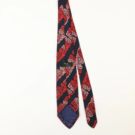 Back of Vintage Abstract Patterned Tie