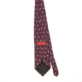 Back of Vintage Bill Blass Geometric Patterned Tie