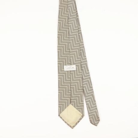Back of Vintage 1990's Geometric Patterned Tie