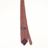 Back Back of Vintage 1990's Lands' End Geometric Patterned Tie