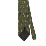 Back Back Detail of Vintage 1990's Bill Blass Geometric Patterned Tie
