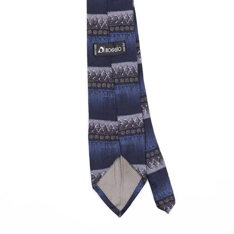 Back Back Detail of Vintage 1990's Striped Patterned Tie