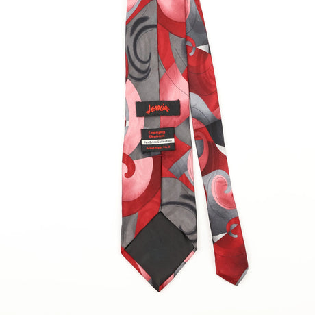Back Detail of Vintage Jerry Garcia Abstract Patterned Tie