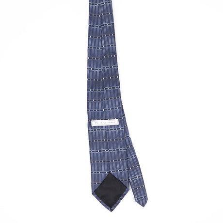 Back Back of Vintage 1990's Check Patterned Tie