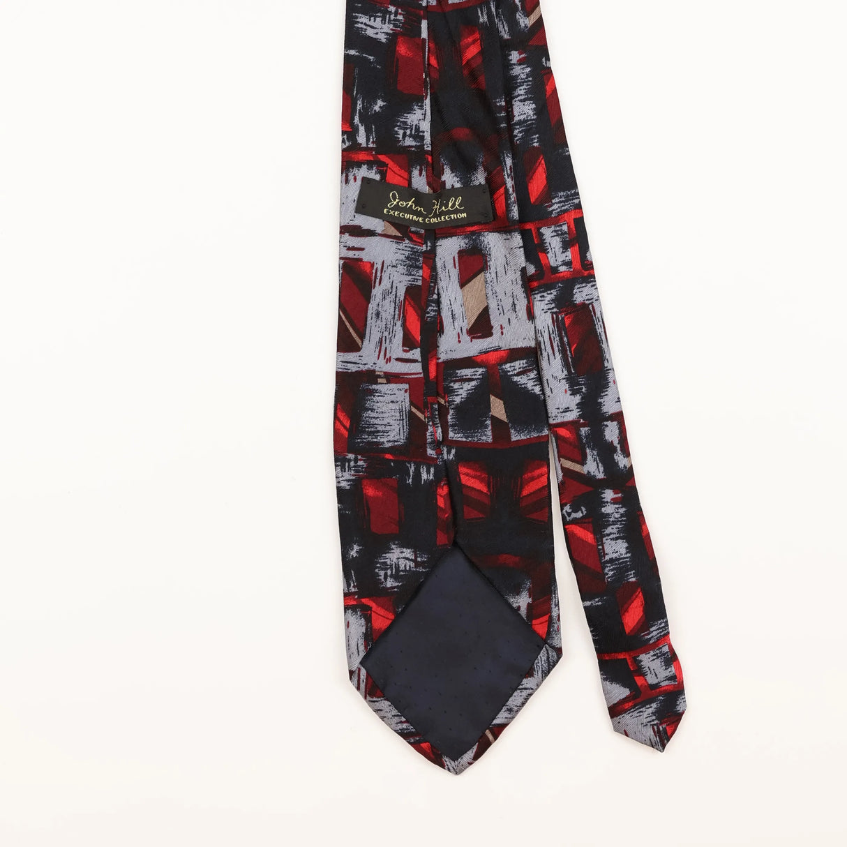 Back Detail of Vintage 1990's Abstract Patterned Tie