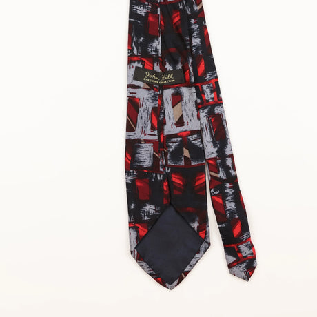 Back Detail of Vintage 1990's Abstract Patterned Tie
