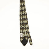 Back Back of Vintage 1990's Mulberry Geometric Patterned Tie