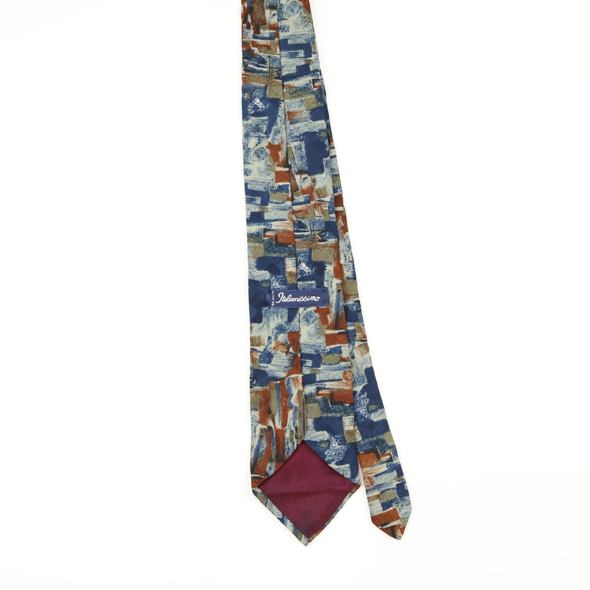 Back of Vintage 1990's Abstract Patterned Tie
