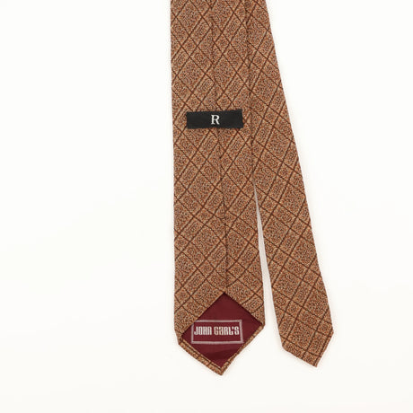 Back Detail of Vintage 1990's Plaids & Checks Patterned Tie