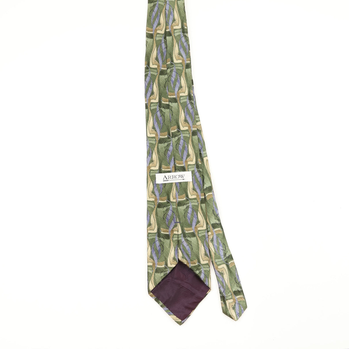 Back Back of Vintage 1990's Abstract Patterned Tie