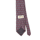 Back Back Detail of Vintage 1990's Bert Pulitzer Geometric Patterned Tie
