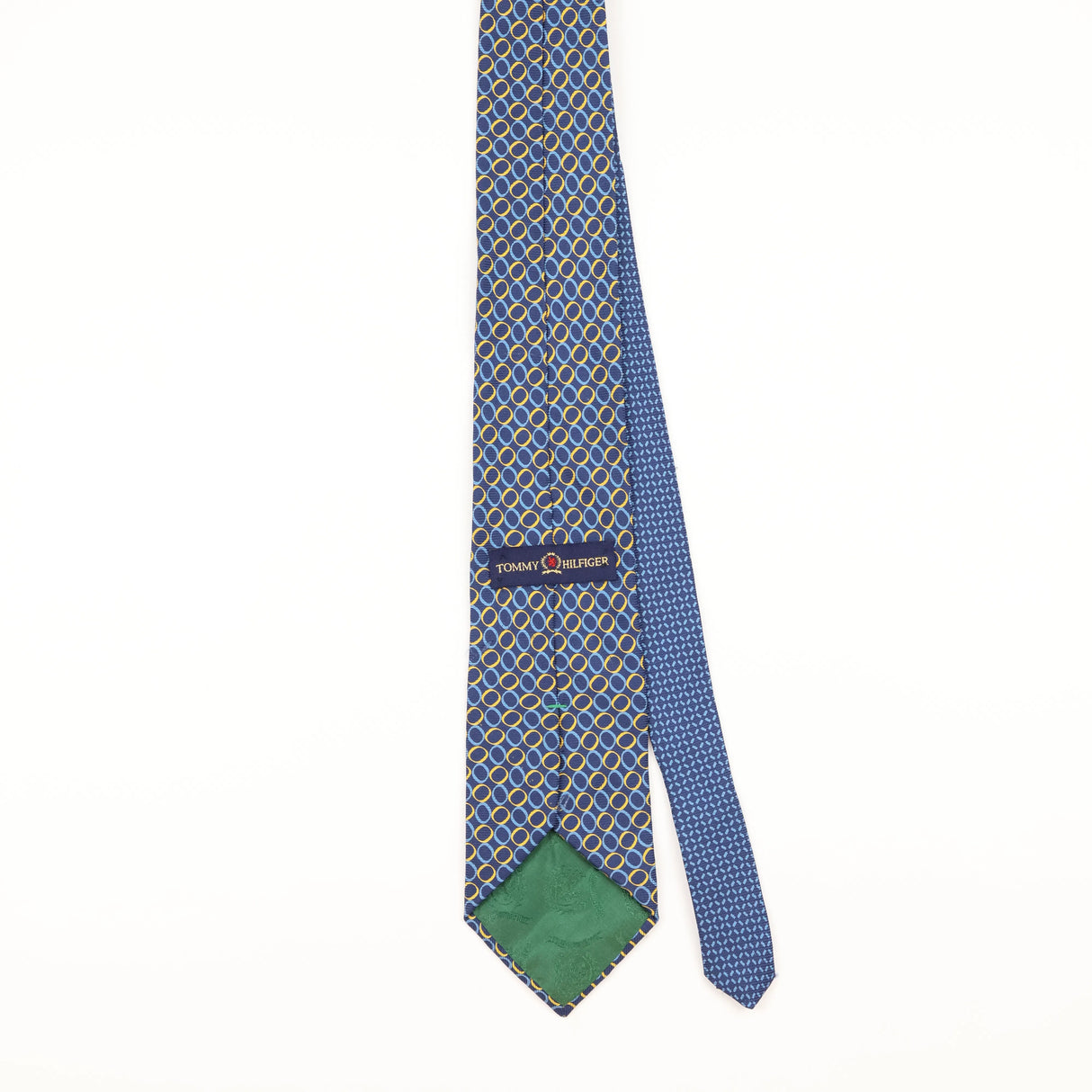 Back of Vintage 1990's Tommy Hilfiger Geometric Patterned Tie