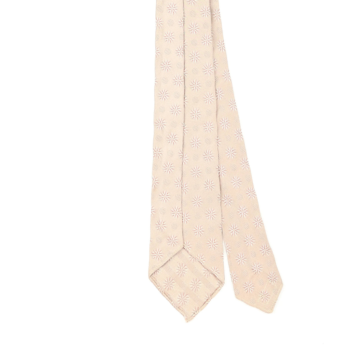 Back Back Detail of Vintage 1980's Austin Reed Stars Geometric Patterned Tie