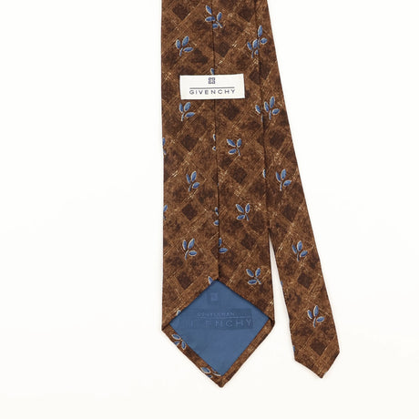 Back Detail of Vintage 1990's Givenchy Geometric Patterned Tie