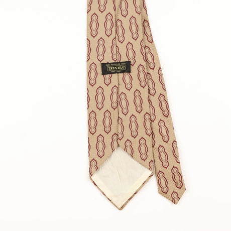 Back Detail of Vintage 1970's Geometric Patterned Tie