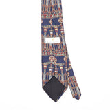 Back Back Detail of Vintage Bill Blass Geometric Patterned Tie