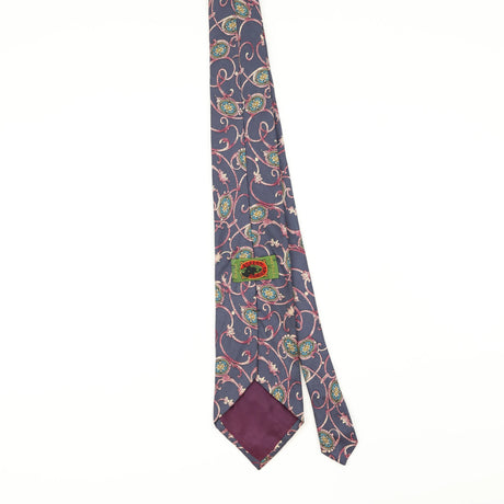 Back of Vintage 1990's Boston Traders Geometric Patterned Tie