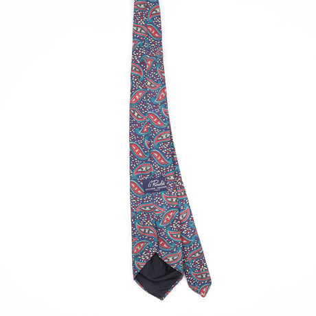 Back Back of Vintage 1990's Paisley Patterned Tie