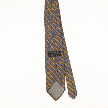 Back of Vintage 1990's Robert Talbott Geometric Patterned Tie