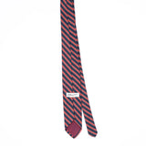 Back Back of Vintage 1990's Striped Patterned Tie