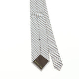 Back Back Detail of Vintage 1990's Ermenegildo Zegna Geometric Patterned Tie