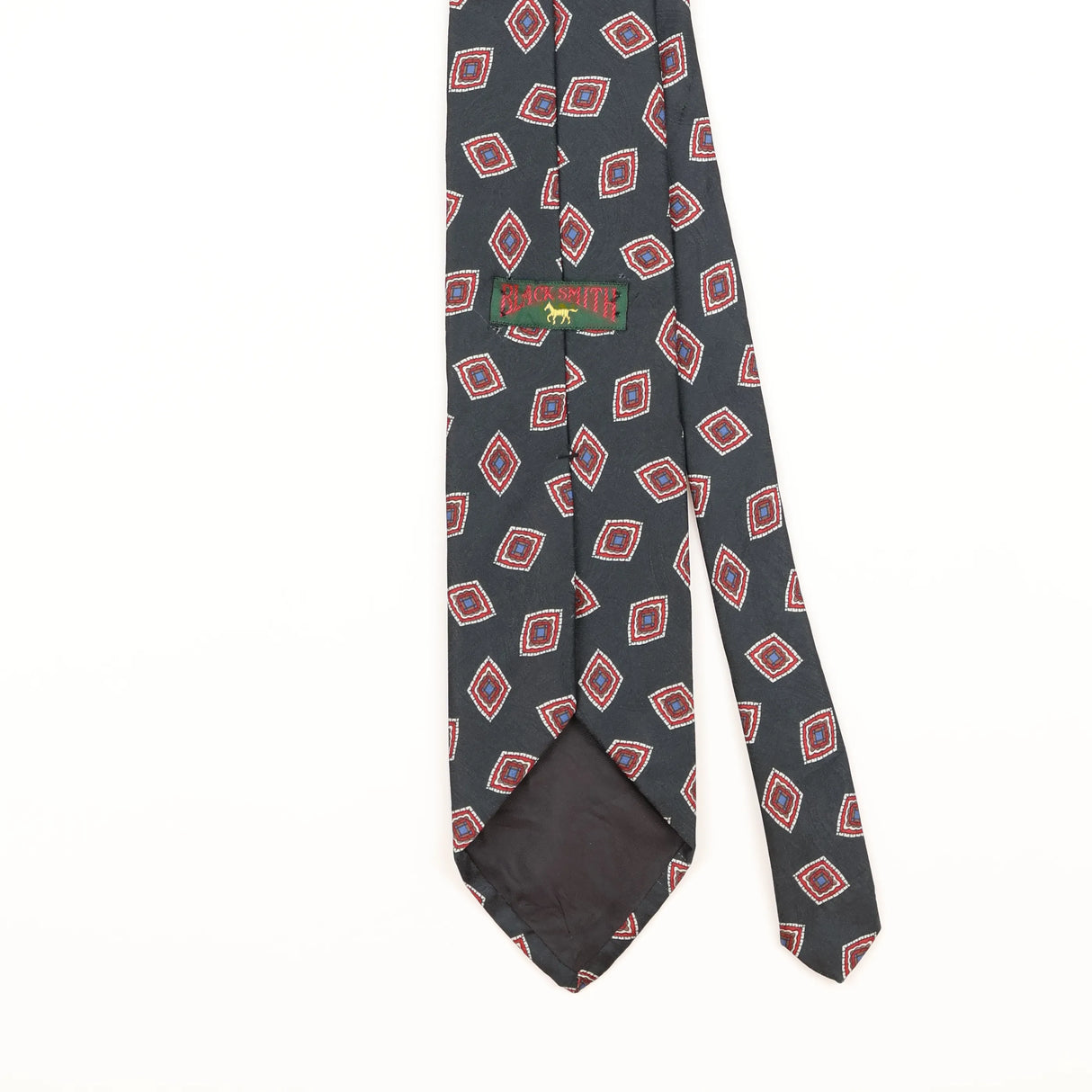 Back Detail of Vintage 1990's Geometric Patterned Tie