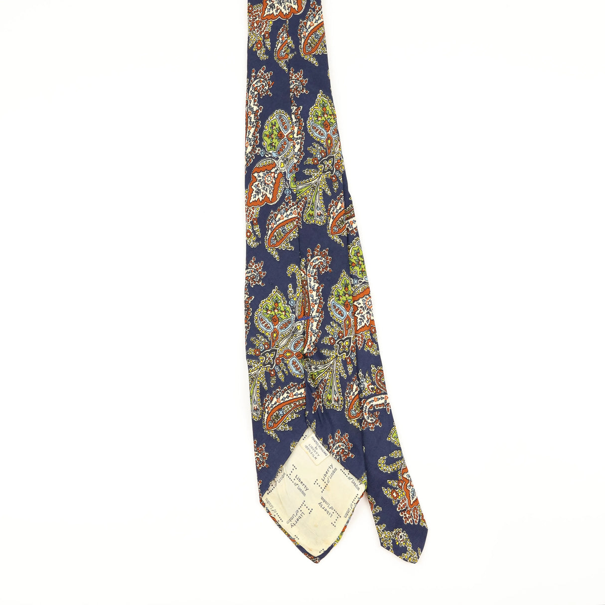 Back of Vintage 1980's Liberty of London Paisley Patterned Tie