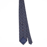 Back Back of Vintage 1990's Ermenegildo Zegna Polka Dot Patterned Tie