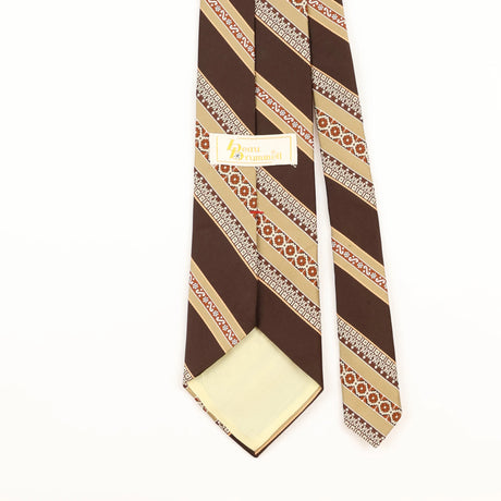Back Detail of Vintage Striped Patterned Tie