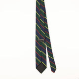 Back of Vintage 1980's Repp Striped Patterned Tie