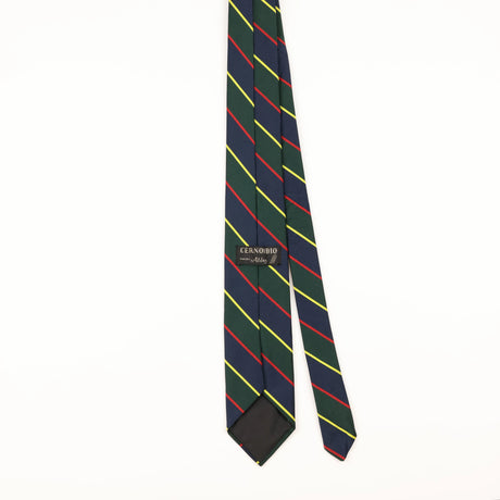 Back of Vintage 1980's Repp Striped Patterned Tie