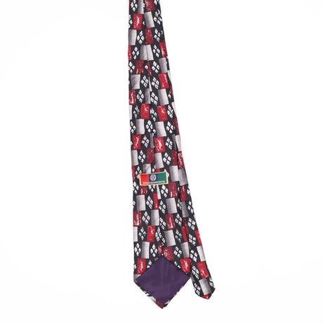 Back Back of Vintage 1990's Check Patterned Tie