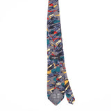 Back Back of Vintage 1990's Ungaro Paris Abstract Patterned Tie