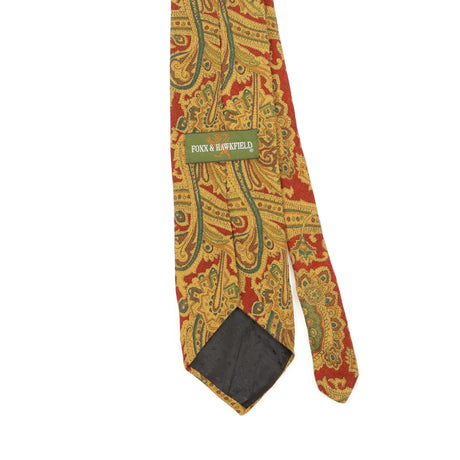 Back Back Detail of Vintage 1990's Paisley Patterned Tie