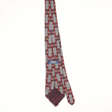 Back Back of Vintage 1990's Geometric Patterned Tie