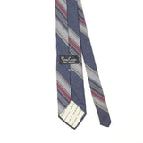 Back Back Detail of Vintage 1980's Pierre Cardin Striped Patterned Tie