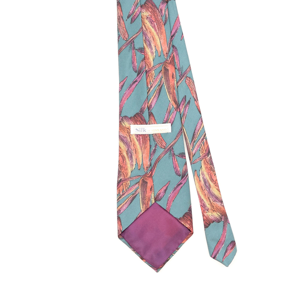 Back Detail of Vintage 1990's Abstract Patterned Tie