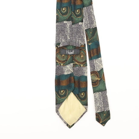 Back Detail of Vintage Abstract Patterned Tie