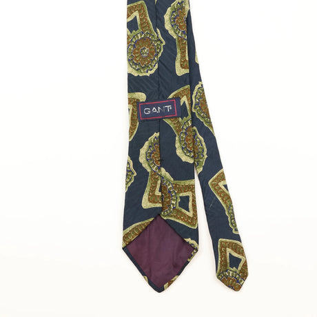 Back Detail of Vintage 1990's Gant Abstract Patterned Tie