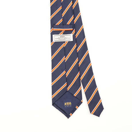 Back Detail of Vintage Hawes & Curtis Striped Patterned Tie