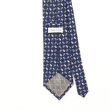 Back Detail of Vintage 1990's Cerruti 1881 Geometric Patterned Tie