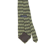 Back Detail of Vintage 1990's Bill Blass Geometric Patterned Tie