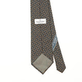Back Detail of Vintage 1990's Valentino Geometric Patterned Tie