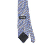 Back Back Detail of Vintage 1990's Van Heusen Foulard Geometric Patterned Tie