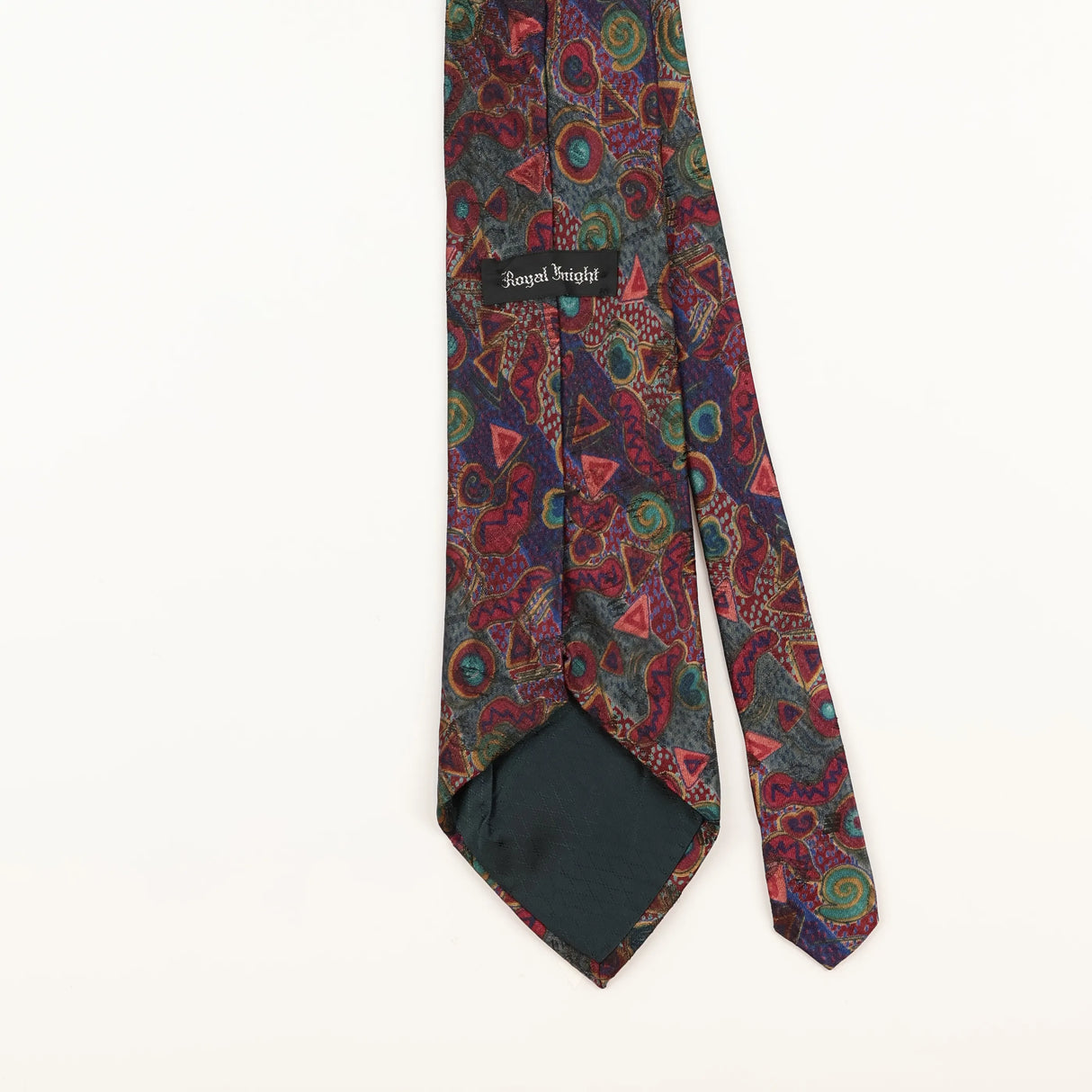 Back Detail of Vintage 1990's Abstract Patterned Tie