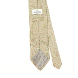 Back Detail of Vintage 1990's Valentino Paisley Patterned Tie