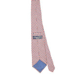 Back Back of Vintage 1990's Tie Rack Leonardo Strelli Geometric Patterned Tie