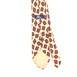 Back Detail of Vintage 1990's Stafford Geometric Patterned Tie