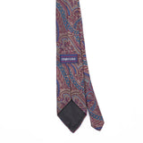 Back Back Detail of Vintage Claybrooke Paisley Patterned Tie